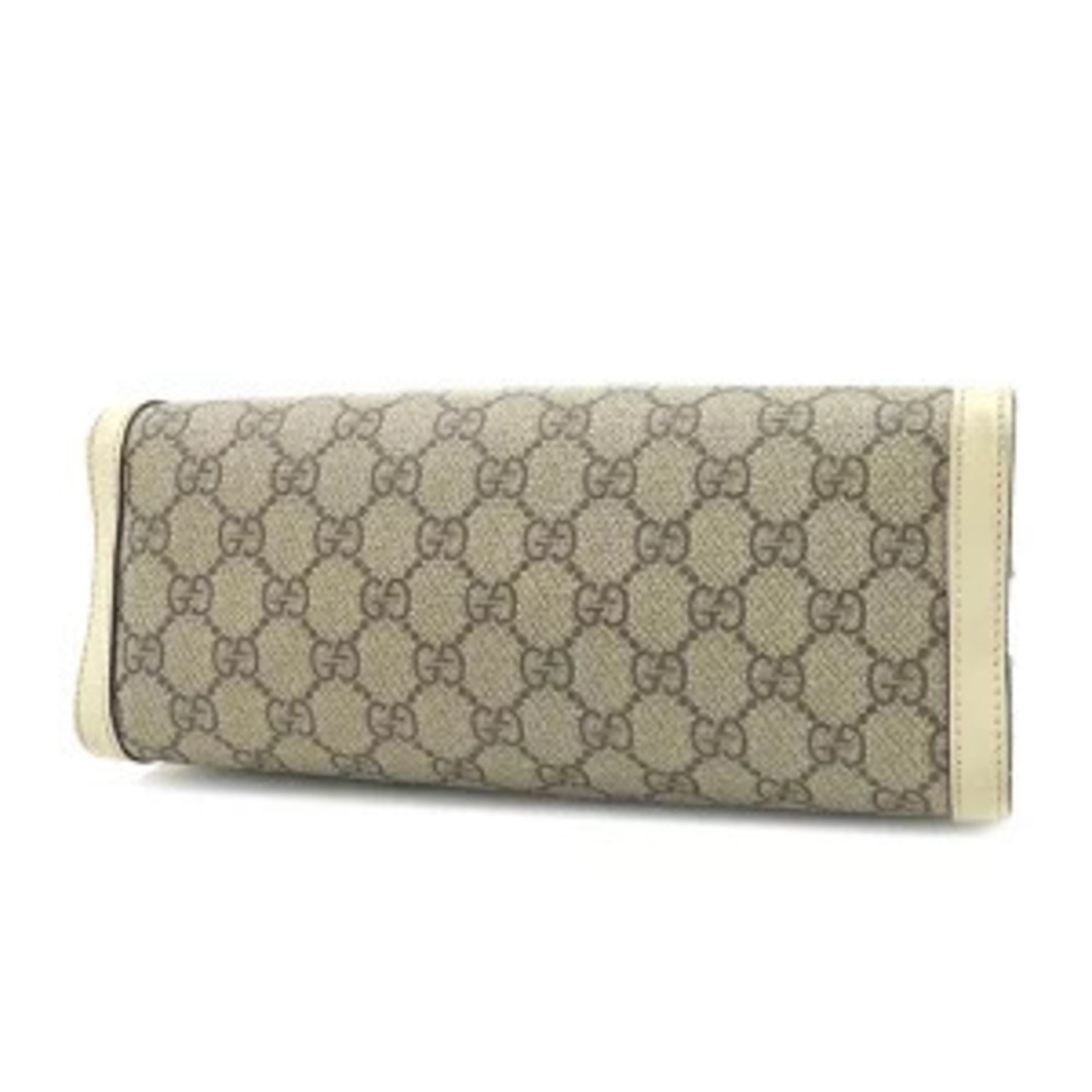 Gucci Padlock GG Shoulder Bag Supreme Leather Beige White Chain Strap - Picture 3 of 6
